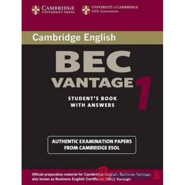 UCLES CAMBRIDGE BEC 1 VANTAGE BK