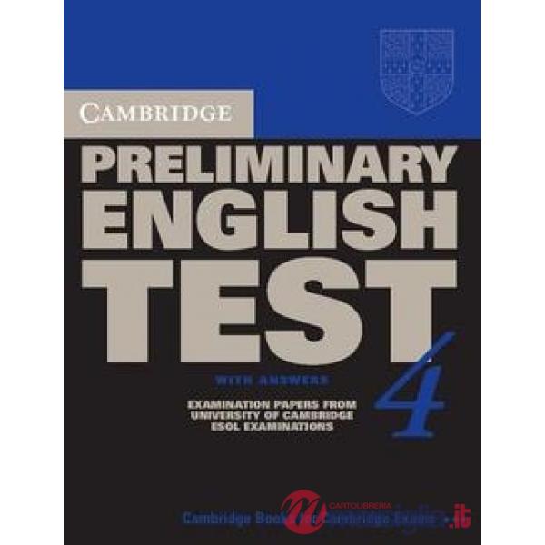 UCLES CAMBRIDGE PET 4 STD W/A