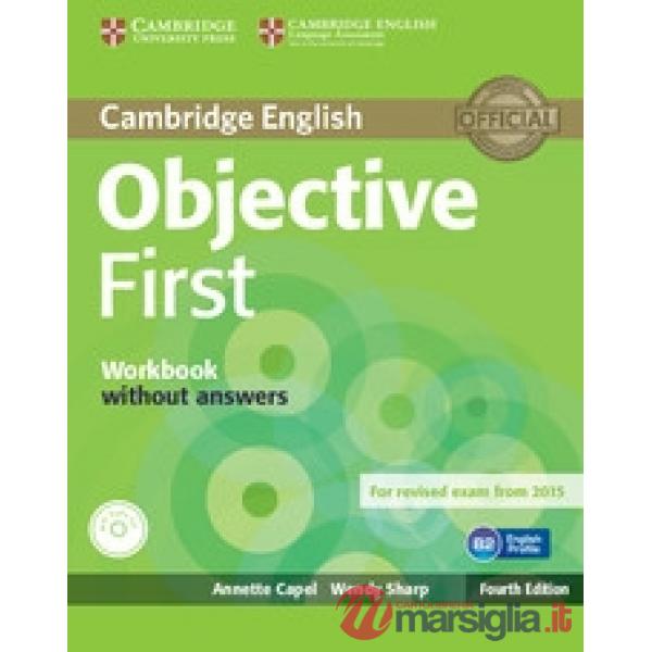OBJECTIVE FIRST 4ED WB WO/A + CD