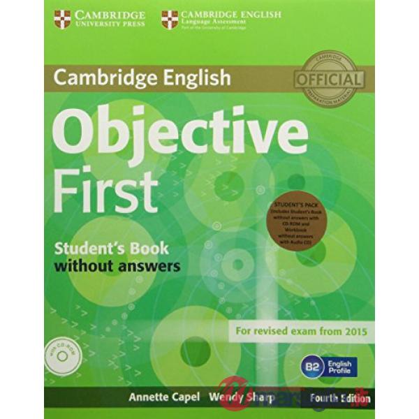 OBJECTIVE FIRST 4ED SB WO/A + CDROM + WB WO/A + CD