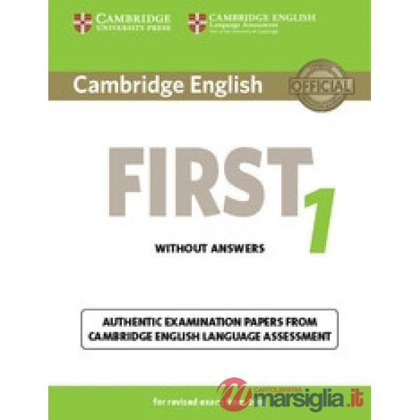 CAMBRIDGE FIRST 1 UPDATED EXAM SB WO/A