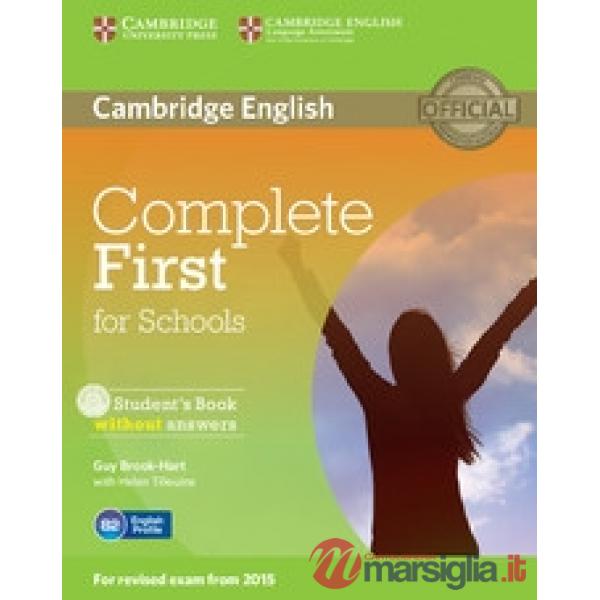 COMPLETE FIRST FOR SCHOOL SB WO/A + CDROM