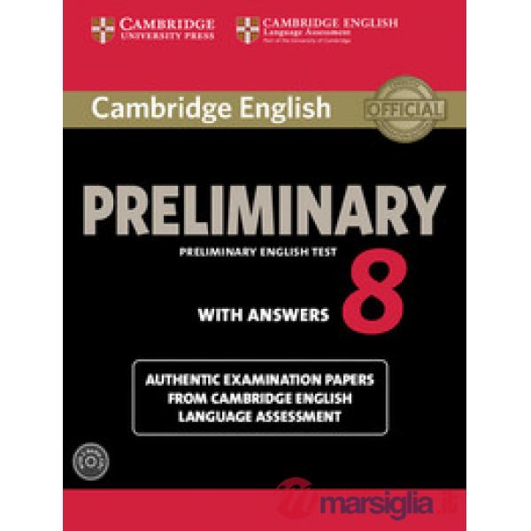 CAMBRIDGE PRELIMINARY 8 SB W/A + CD
