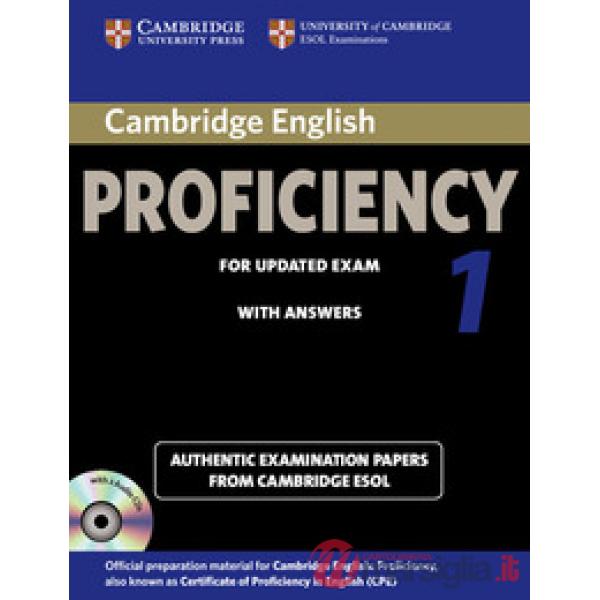 CAMBRIDGE ENGL PROFICIENCY 1 W/A + CD