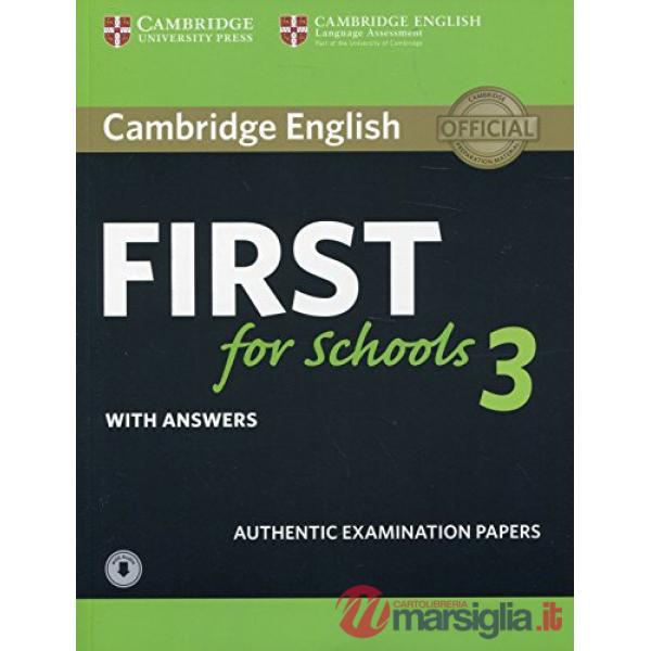 CAMB FIRST 3 FOR SCHOOLS SB W/A + AUDIO