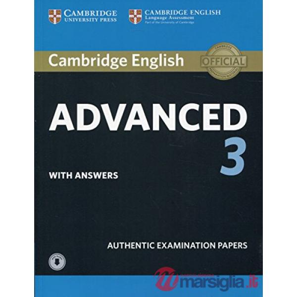 CAMBRIDGE ENGLISH ADVANCED 3 STUDENT'S BOOK WITH ANSWERS WITH AUDIO