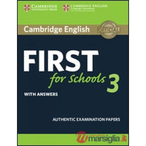 CAMB FIRST 3 FOR SCHOOLS SB W/A