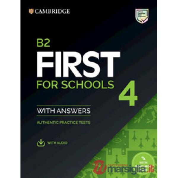 B2 FIRST FOR SCHOOLS 4 SB W/A + AUDIO + RESOURCE BANK