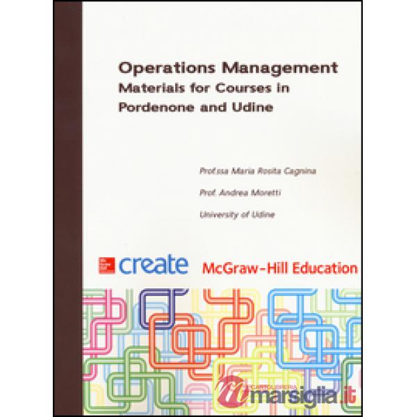 Operation management. Materials for courses in Pordenone and Udine