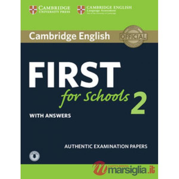 FIRST FOR SCHOOLS STUDENT'S BOOK WITH ANWERS