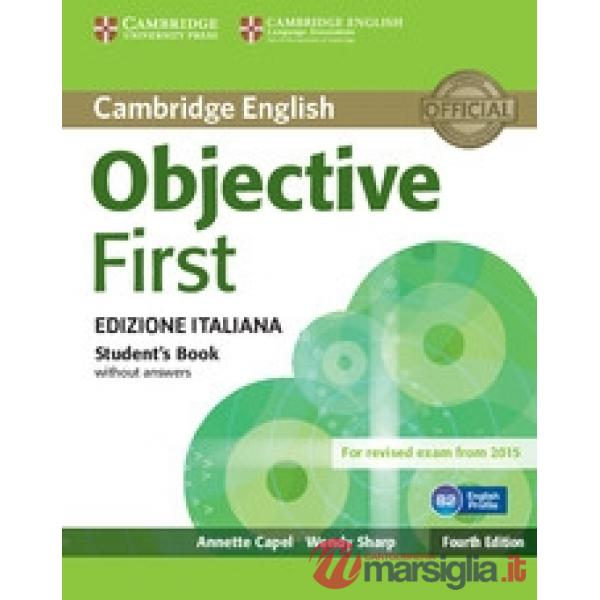 OBJECTIVE FIRST 4ED SB W/O + E-SB + E-WB W/O + AUDIO