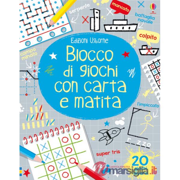 Blocco di giochi con carta e matita. Ediz. illustrata