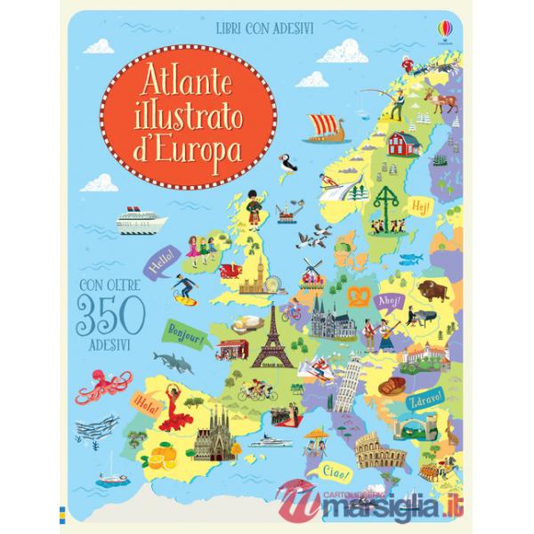 Atlante d'Europa. Con adesivi. Ediz. illustrata