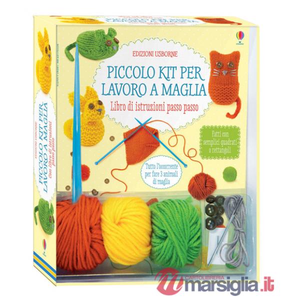 Piccolo kit per lavoro a maglia. Con gadget