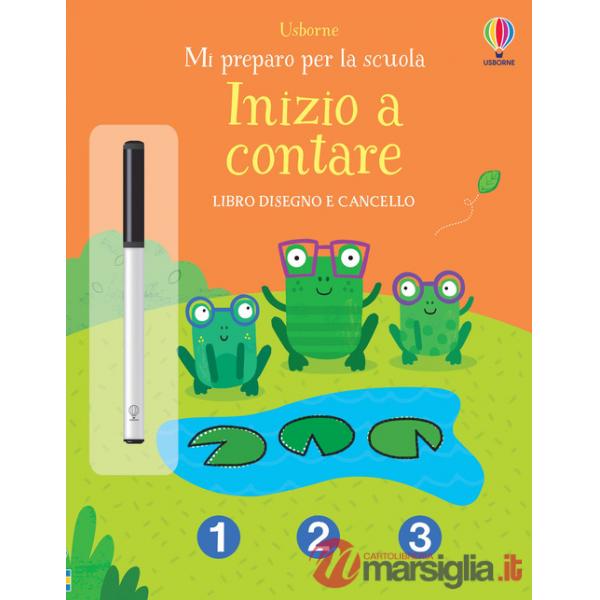 Inizio a contare. Libro disegno e cancello. Ediz. a colori. Con pennarello