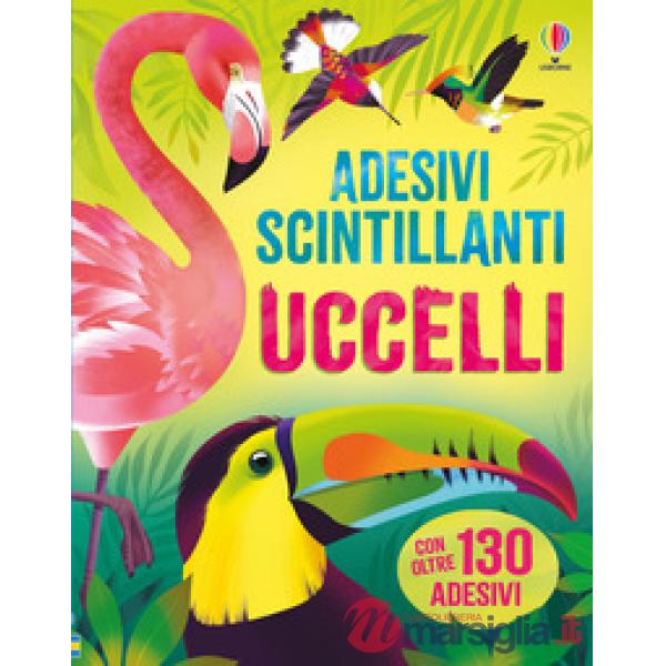 Uccelli. Adesivi scintillanti