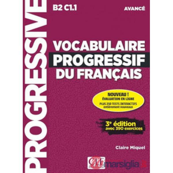 VOCABULAIRE PROGRESSIF AVANCE 3ED + CD NC APPLI