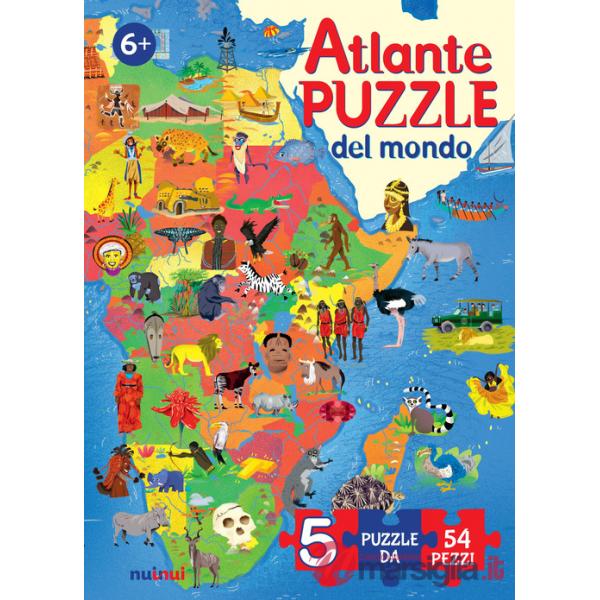 Atlante puzzle del mondo. Ediz. a colori