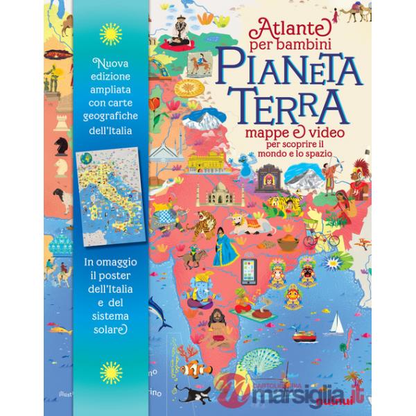 Pianeta Terra. Atlante per bambini. Mappe & video per scoprire il mondo e lo spazio. Ediz. ampliata. Con QR Code. Con 2 Poster