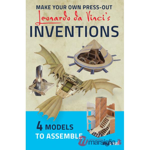 Make your own press-out. Leonardo Da Vinci's inventions. Stacca e crea