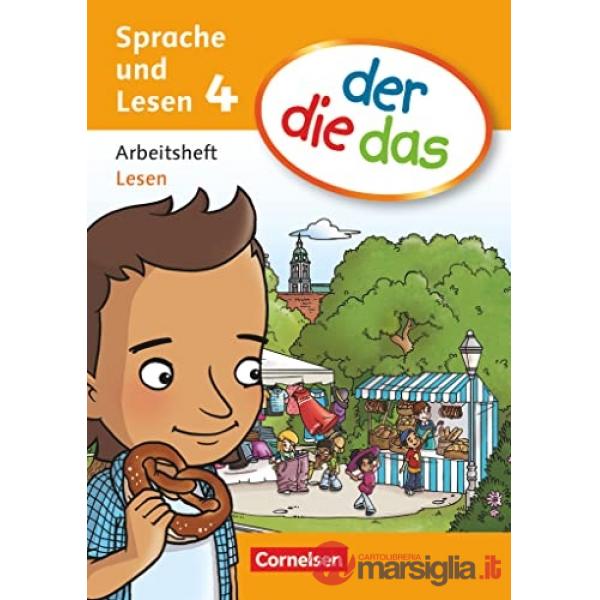 DER DIE DAS - SPRACHE UND LESEN 4 ARBEITSHEFT TEIL A UND B