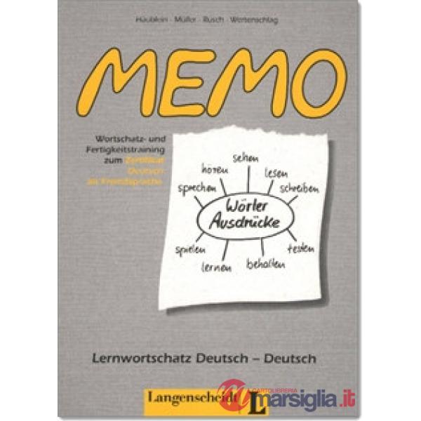 MEMO GLOSSAR DEUTSCH-DEUTSCH
