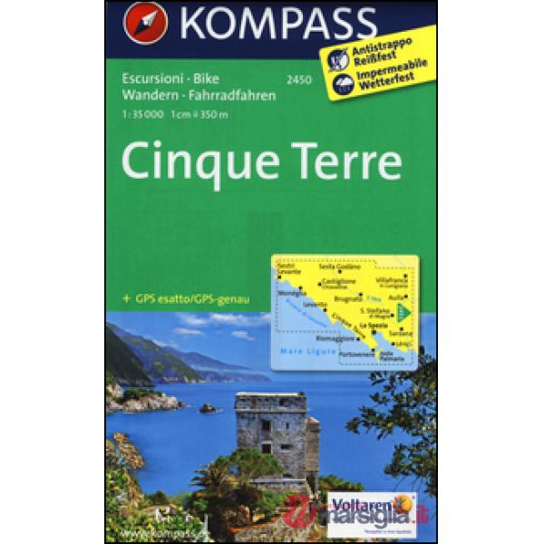 Cinque terre. Carta escursionistica 1:35.000
