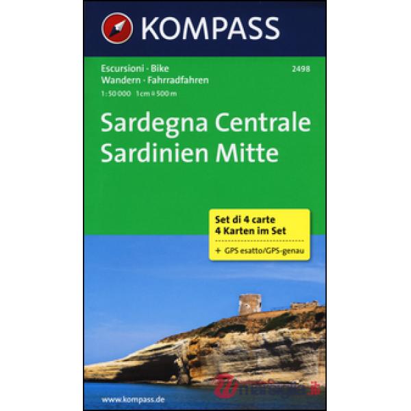 Sardegna centrale-Sardinien mitte. Carta escursionistica 1:50.000. Ediz. bilingu