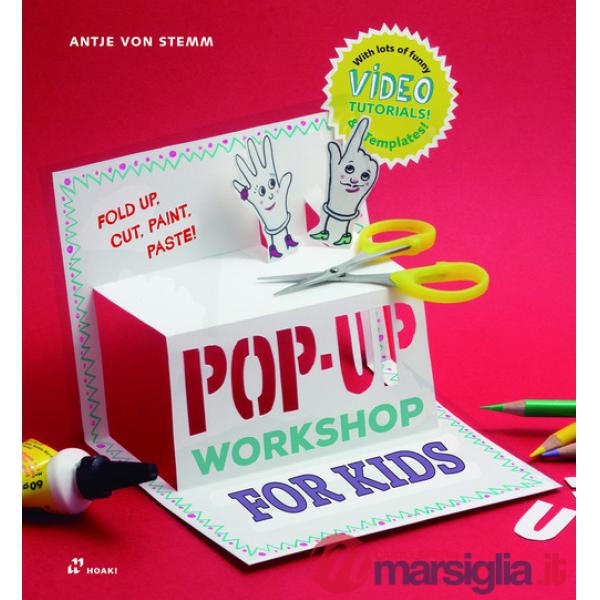 Fold, cut, paint and glue. Pop-up workshop for kids