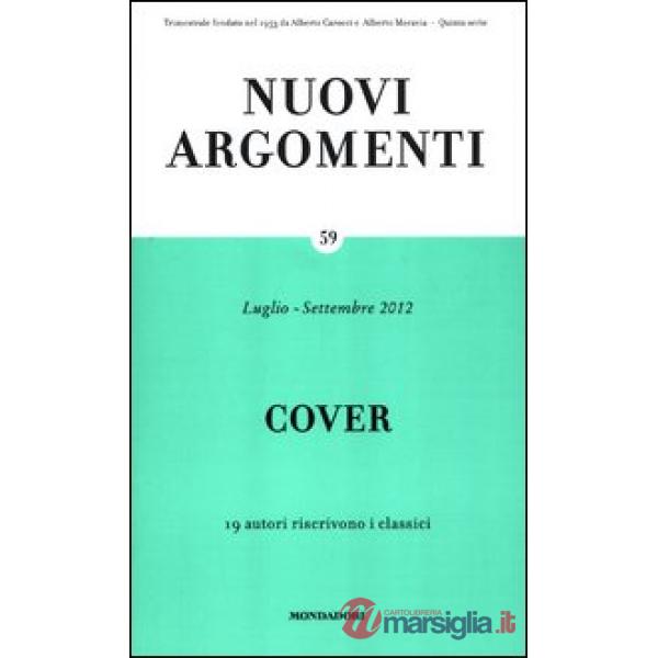Nuovi argomenti. Vol. 59: Cover