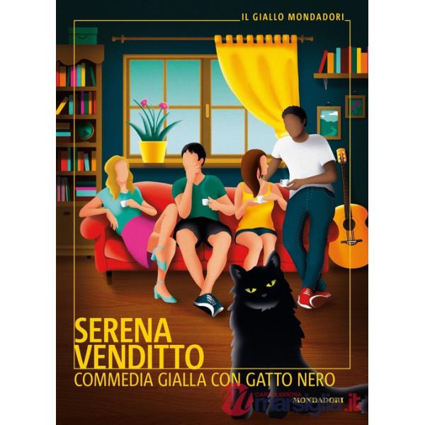 Commedia gialla con gatto nero