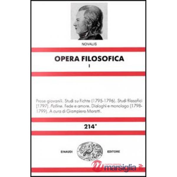 Opera filosofica. Vol. 1