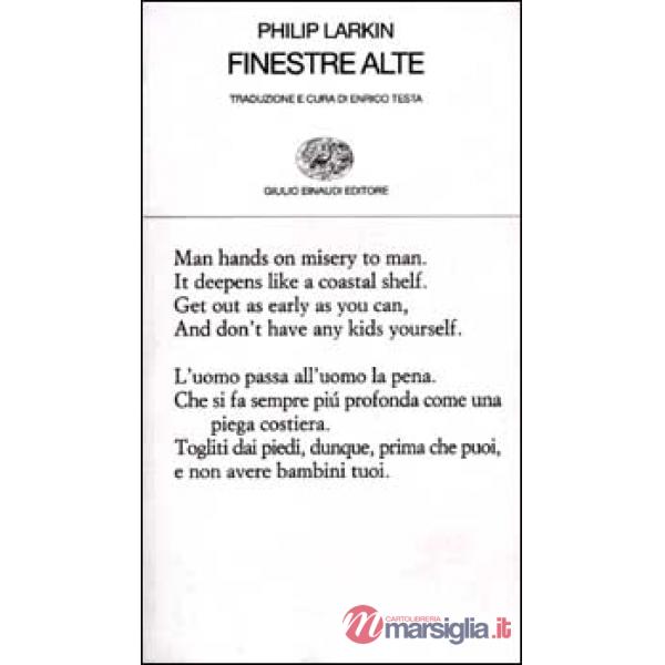 Finestre alte. Testo inglese a fronte