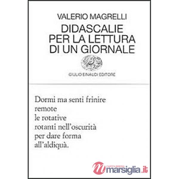 Didascalie per la lettura di un giornale