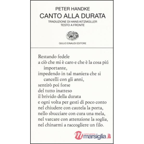 Canto alla durata. Testo tedesco a fronte