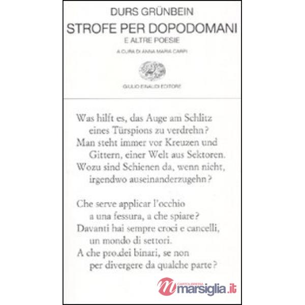 Strofe per dopodomani e altre poesie