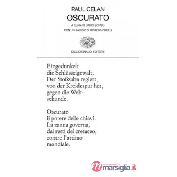 Oscurato. Testo tedesco a fronte