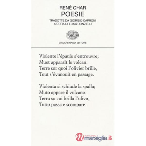 Poesie. Testo francese a fronte