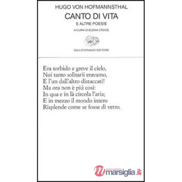 Canto di vita e altre poesie