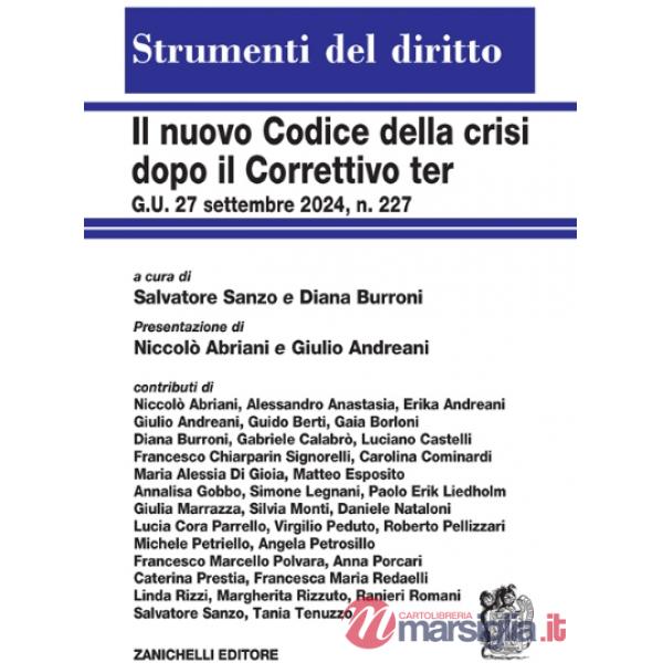 NUOVO CODICE DELLA CRISI DOPO IL CORRETTIVO TER