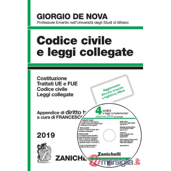CODICE CIVILE E LEGGI COLLEGATE. CON APPENDICE DI