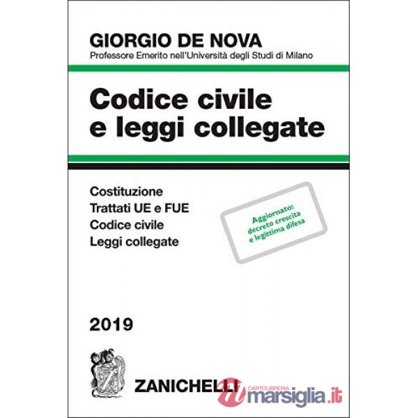CODICE CIVILE E LEGGI COLLEGATE 2019