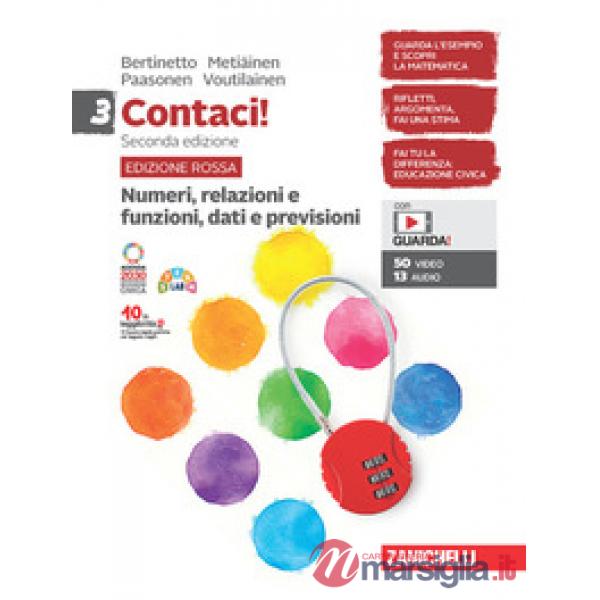 CONTACI! EDIZ. ROSSA CON NUMERI RELAZIONI, DATI MISURE SPAZIO E FIGURE