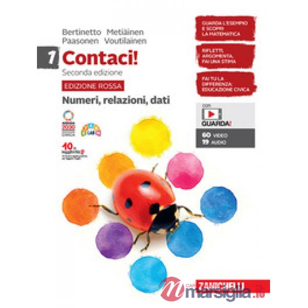 CONTACI! EDIZ. ROSSA CON NUMERI RELAZIONI, DATI MISURE SPAZIO E FIGURE