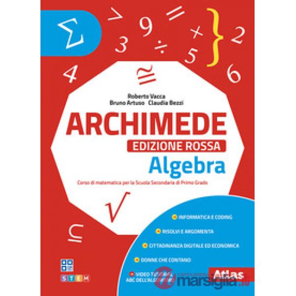 ARCHIMEDE - ED. ROSSA. CONF. ARITMETICA + GEOMETRIA + EBOOK. LAB. 3