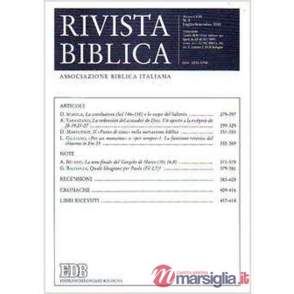 Rivista biblica (2010). Vol. 3