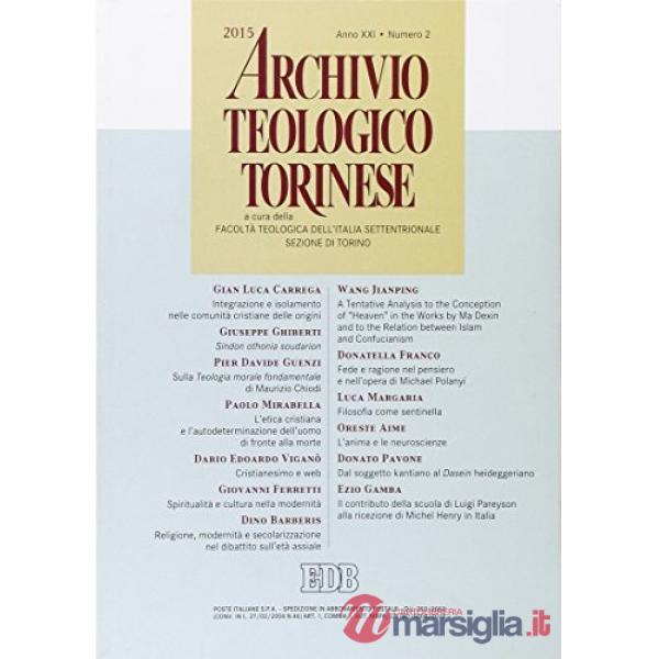 Archivio teologico torinese (2015). Vol. 2