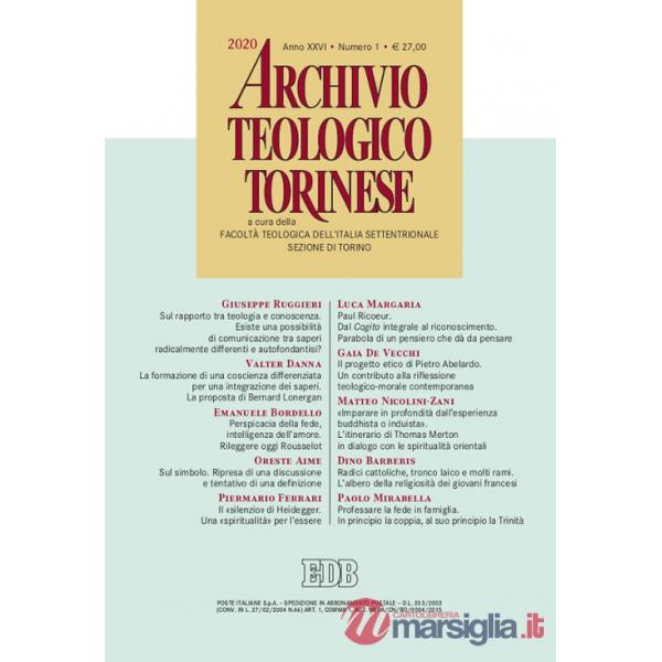 Archivio teologico torinese (2020). Vol. 1