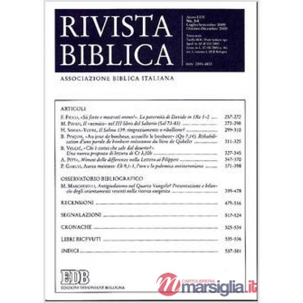 Rivista biblica (2009). Vol. 3-4