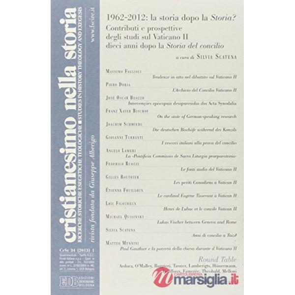 Cristianesimo nella storia (2013)-Indice generale 2012. Vol. 1